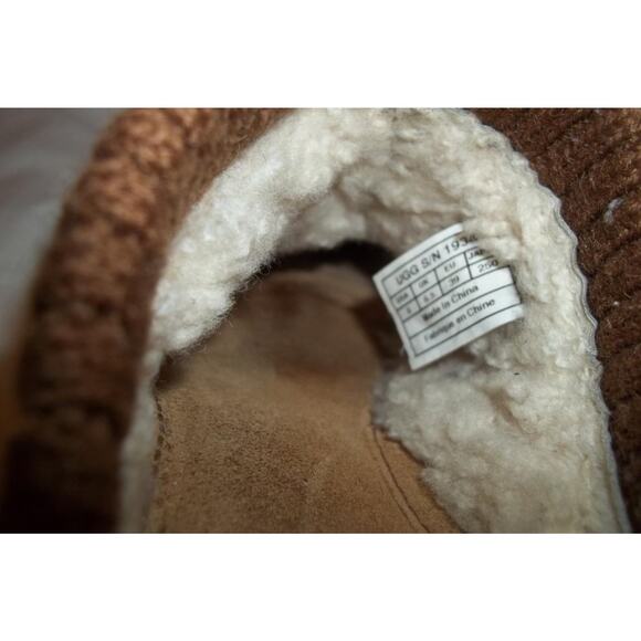 UGG Australia Brown Suede & Textile Clogs Mules Wedge Shoes 8 - Picture 6 of 12